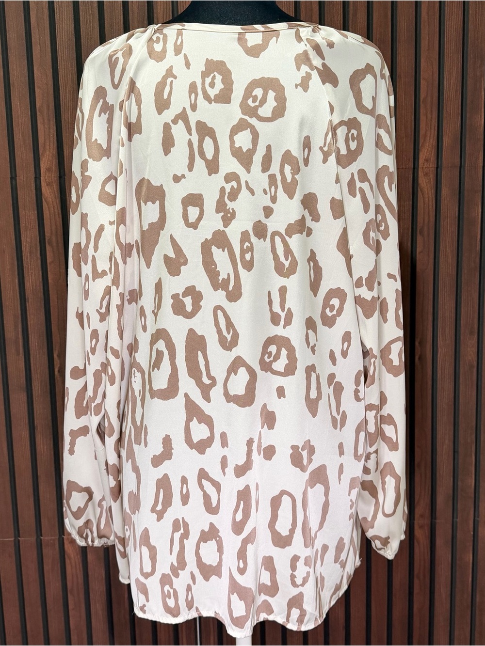 Boho Leopard Print Tunic Top | Oversized Lightweight Blouse - Picture 3 of 4